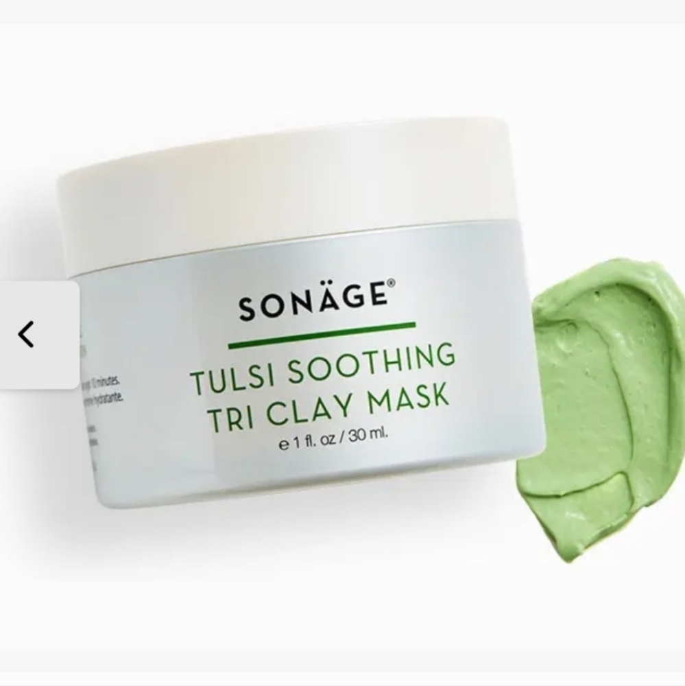 SONÄGE SKINCARE Tulsi Soothing Tri Clay Mask